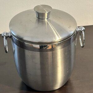 Oggi Double Wall Stainless Steel Ice Bucket w/ Tongs 3 Quart